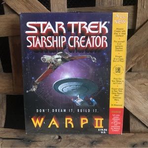 Star Trek Starship Creator Warp II  PC Windows Macintosh NEW Sealed vintage